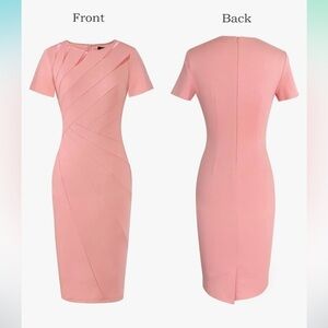 Pink work dress